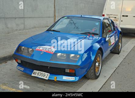 Joan Argemi-Renault Alpine A310 dans le Subiba al Coll del Pollatre-2018 Championnat de montagne de Motorat catalan Banque D'Images