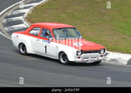 #1 Poul Christie, 1974 Ford Escort Mk 1 RS 2000 à Hampton Downs NZ, 13 décembre 2020, salons historiques. Banque D'Images