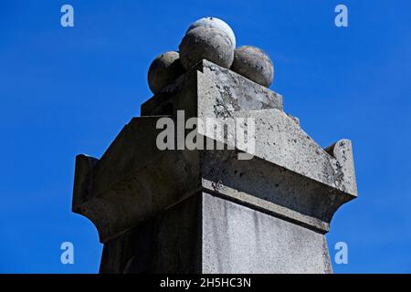 Umea, Norrland Suède - 15 juillet 2021 : partie d'un monument et d'une tombe célèbres Banque D'Images