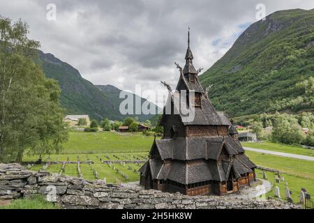 Eglise Borgund Stave, Sogn og Fjordane, Norvège, Eglise Borgund Stave, Sogn og Fjordane,Norvège Banque D'Images