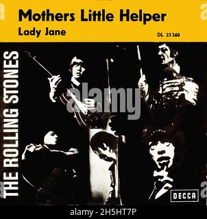 Couverture du record unique vintage - 1966 - Rolling Stones - Mothers Little Helper Banque D'Images