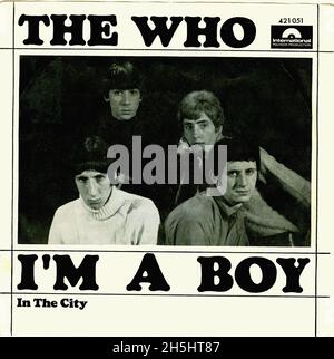 Couverture du record unique vintage - 1966 - The Who - I'm A Boy - D. Banque D'Images