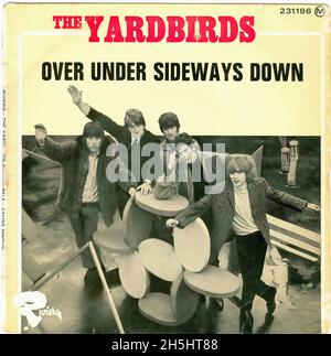 Couverture du record unique vintage - 1966 - Yardbirds, le - sur le côté vers le bas - F - EP Banque D'Images