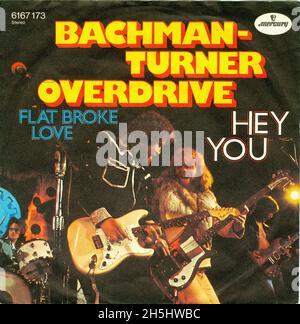 Couverture de disque unique vintage - Bachman Turner Overdrive - Hey You - D - 1975 02 Banque D'Images