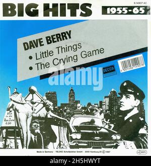 Couverture de disque unique vintage - Berry, Dave - Little Things - D - 1965 - release 1987 Banque D'Images