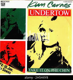 Couverture de disque unique vintage - Carnes, Kim - Undertow - D - 1982 Banque D'Images