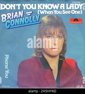 Couverture d'un seul disque vintage - Connolly, Brian - Do You Know A Lady - D - 1980 Banque D'Images