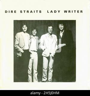 Couverture de disque unique vintage - dire Straits - Lady Writer - US - 1979 Banque D'Images