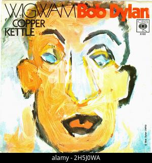 Couverture de disque unique vintage - Dylan, Bob - Wigwam - D - 1970 Banque D'Images