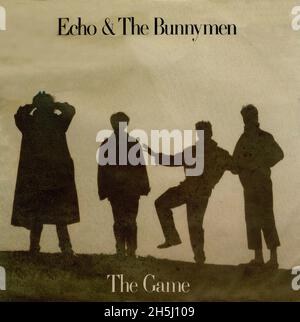 Couverture de disque unique vintage - Echo & The Bunnymen - 8 - The Game - D - 1987 02 Banque D'Images