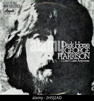 Couverture de disque unique vintage - Harrison, George - Dark Horse - D - 1974 Banque D'Images