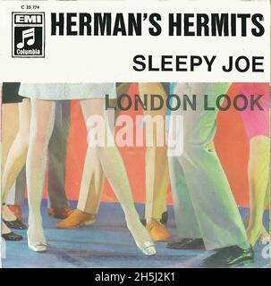 Couverture de disque unique vintage - Herman's Hermites - Sleepy Joe - D - 1968 Banque D'Images