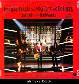 Couverture de disque unique vintage - Jett, Joan - Everyday People - NL - 1983 01 Banque D'Images