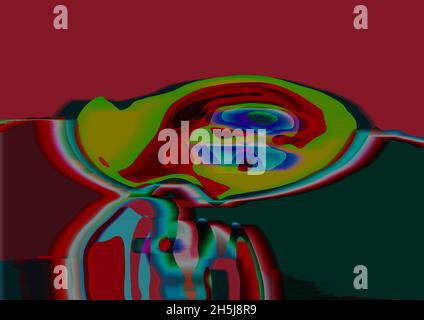Art abstrait aux couleurs vives. Banque D'Images