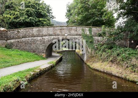 Paddle Boarding sur le canal de Llangollen Banque D'Images