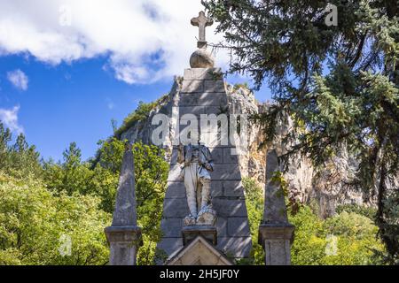 Avril soulèvement du mémorial de 1876 dans le monastère de Dryanovo monastère orthodoxe bulgare dédié à l'Archange Michael situé dans le Parc naturel de Bulgari, Bul Banque D'Images