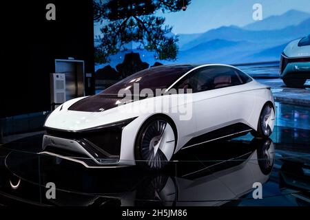 Dubaï, Émirats arabes Unis, 27.10.2021.SAIC Motor Expo Dubai concept car 'Kun' exposé au China Pavilion à l'Expo 2020 Dubai. Banque D'Images