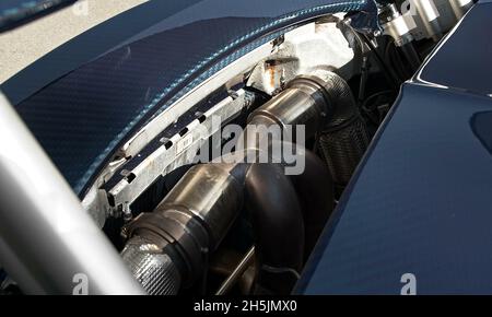 MUNICH, ALLEMAGNE - 13 octobre 2021 : les détails d'un Bugatti Veyron Banque D'Images