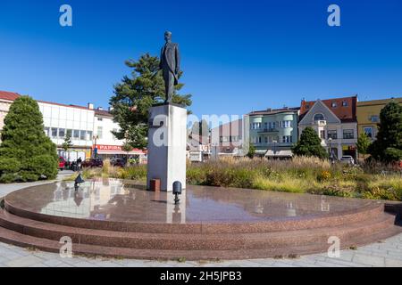 Masarykovo namesti, Roznov pod Radhostem, Zlinsky kraj, Česká republika / Masaryk Square, Roznov pod Radhostem Town, Moravie, République Tchèque Banque D'Images