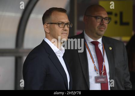 Le propriétaire de Sparta Praha Kretinsky est devenu co-propriétaire du club de football britannique West Ham United.Ses actions des années 1890 ont acheté 27 pour cent de ses actions, le 10 novembre 2021.+++FILE PHOTO+++ en photo Daniel Kretinsky à Prague, République Tchèque, le 22 septembre 2019.(na snimku z 22. zari 2019) a investicni skupina 1890 holdings se stali novymi spolumajiteli anglickeho fotbaloveho klubu West Ham.Odkoupili podil 27 %. Banque D'Images