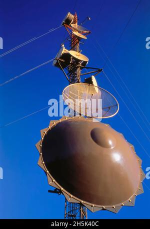 Les tours de transmission de Salt Spring Island, British Columbia Canada Banque D'Images