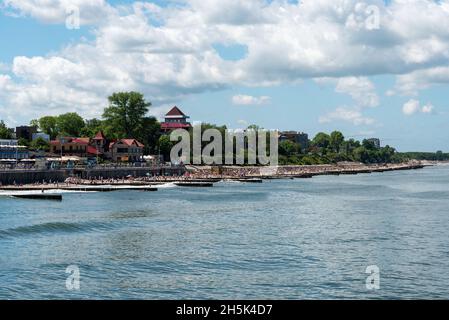 Zelenogradsk, Russie juin 2021 vue de Zelenogradsk, région de Kaliningrad.Le concept du tourisme et des loisirs. Banque D'Images