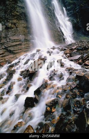 Seven Sisters Falls Parc national Yoho, Colombie-Britannique, Canada Banque D'Images