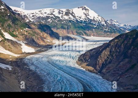 Glacier Salmon, Coast Mountains, British Columbia, Canada Banque D'Images