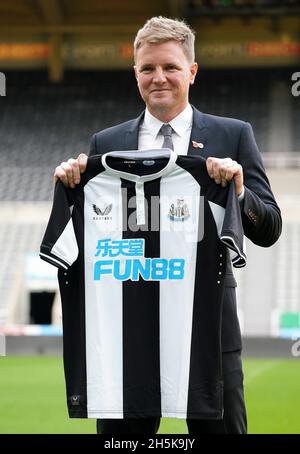 Nouveau directeur de Newcastle United Eddie Howe après une conférence de presse à St. James' Park, Newcastle upon Tyne.Date de la photo: Mercredi 10 novembre 2021. Banque D'Images