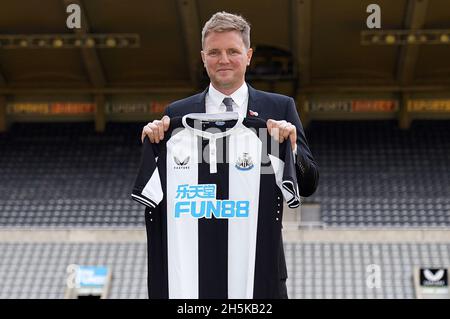 Nouveau directeur de Newcastle United Eddie Howe lors d'une conférence de presse à St. James' Park, Newcastle upon Tyne.Date de la photo: Mercredi 10 novembre 2021. Banque D'Images