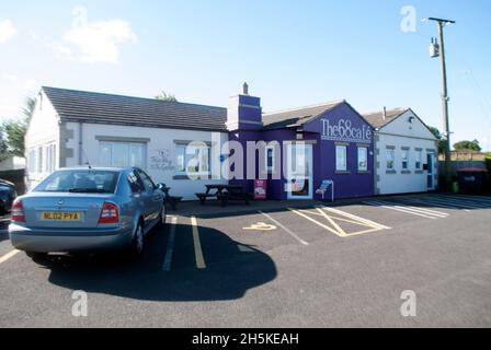 The 68 café and Carpark, A68, Toft Hill, Bishop Auckland, County Durham, ROYAUME-UNI Banque D'Images