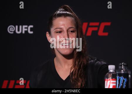 Las Vegas, Nevada, États-Unis.10 novembre 2021.Felicia Spencer interagit avec les médias lors de l'UFC Vegas 42: Holloway v Rodriguez Media Day à l'UFC Apex le 10 novembre 2021 à Las Vegas, Nevada, États-Unis.(Credit image: © Diego Ribas/PX Imagens via ZUMA Press Wire) Credit: ZUMA Press, Inc./Alamy Live News Banque D'Images