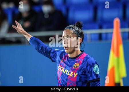 Barcelone, Espagne.10 novembre 2021.Jenni Hermoso du FC Barcelone vu lors du match de l'UEFA Women's Champions League entre le FC Barcelona Femeni et le TSG 1899 Hoffenheim Frauen au stade Johan Cruyff.Note finale; FC Barcelona Femeni 4:0 TSG 1899 Hoffenheim Frauen.Crédit : SOPA Images Limited/Alamy Live News Banque D'Images