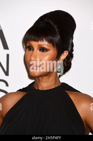 Iman arrivant pour les Prix de mode 2021 de la CFDA crédit : Jennifer Graylock/Alay Live News Banque D'Images