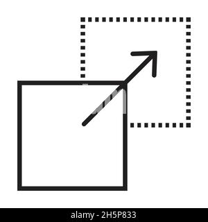 vecteur d'icône par glisser-déposer pour la conception graphique, le logo, le site web, les médias sociaux, l'application mobile,Illustration de l'interface utilisateur. Illustration de Vecteur