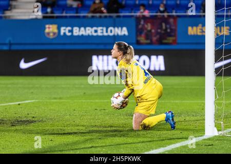 Martina Tufekovic de Hoffenheim lors de la Ligue des champions de l'UEFA, match de football du Groupe C entre le FC Barcelone et le TSG 1899 Hoffenheim le 10 novembre 2021 au stade Johan Cruyff de Sant Joan Despi, Barcelone, Espagne - photo: Javier Borrego/DPPI/LiveMedia Banque D'Images