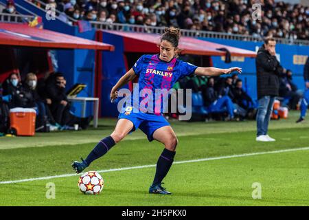 Marta Torrejon du FC Barcelone lors de la Ligue des champions de l'UEFA, match de football du Groupe C entre le FC Barcelone et le TSG 1899 Hoffenheim le 10 novembre 2021 au stade Johan Cruyff de Sant Joan Despi, Barcelone, Espagne - photo: Javier Borrego/DPPI/LiveMedia Banque D'Images