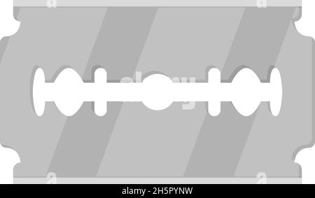 fixe lame aiguisée sur fond blanc, plat Illustration de Vecteur