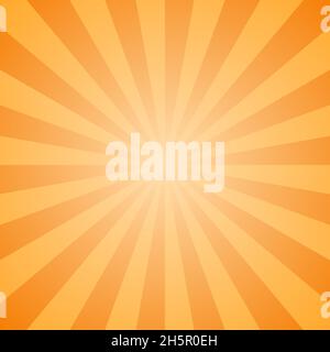bandes dessinées de rayons jaunes orange à gradient chaud, illustration vectorielle Illustration de Vecteur