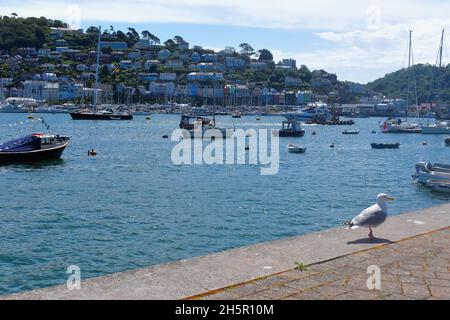 Une jolie vue sur la rivière Dart, prise de l'Embankment à Dartmouth en direction de Kingjure. Banque D'Images