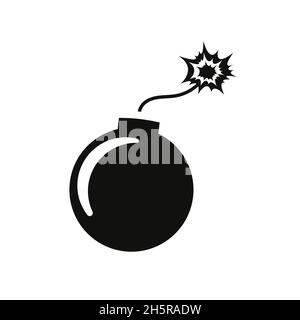 icône bombe isoler sur fond blanc, illustration vectorielle Illustration de Vecteur