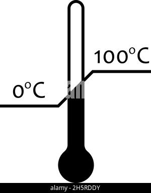 Icône de thermomètre, design parfait pour toutes les applications.Symbole d'illustration hiver Illustration de Vecteur