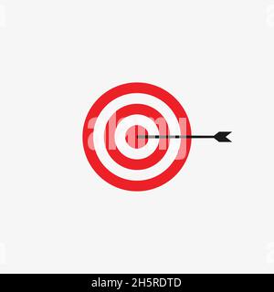 Target simple vector icon. Flat vector infographic illustration. Illustration de Vecteur