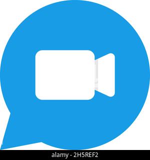 Bulle avec icône d'appareil photo dans un style plat.Illustration vectorielle isolée Illustration de Vecteur