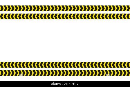 Fond danger sur bande jaune et noire.Illustration vectorielle Seamles à plat Illustration de Vecteur