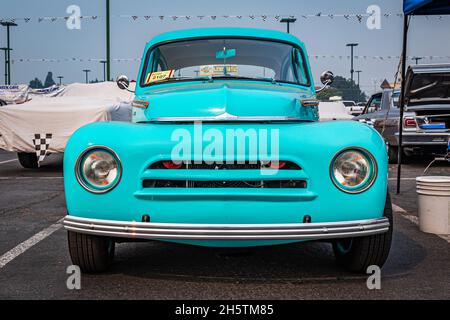 Reno, NV - 6 août 2021 : coupé Volvo PV544 Fastback 1959 lors d'un salon automobile local. Banque D'Images