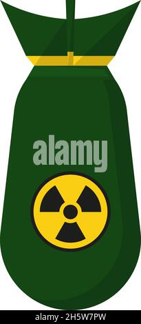 bombe à roquette nucléaire en forme de lance, vecteur Illustration de Vecteur