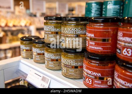 Eataly à Londres, un restaurant italien près de la gare de Liverpool Street Banque D'Images