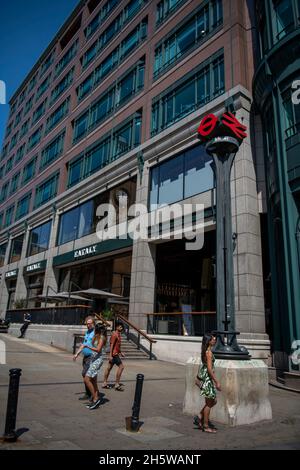 Eataly à Londres, un restaurant italien près de la gare de Liverpool Street Banque D'Images