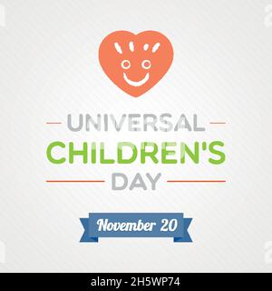 Journée universelle des enfants.Novembre 20.Illustration vectorielle, conception plate Illustration de Vecteur